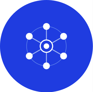 Blue Badge Example with Radial Icon